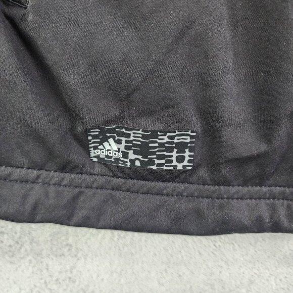 Womens Black Adidas ClimaProof Golf Jacket Windbreaker Full Zip Mock Neck Size L - Picture 6 of 12